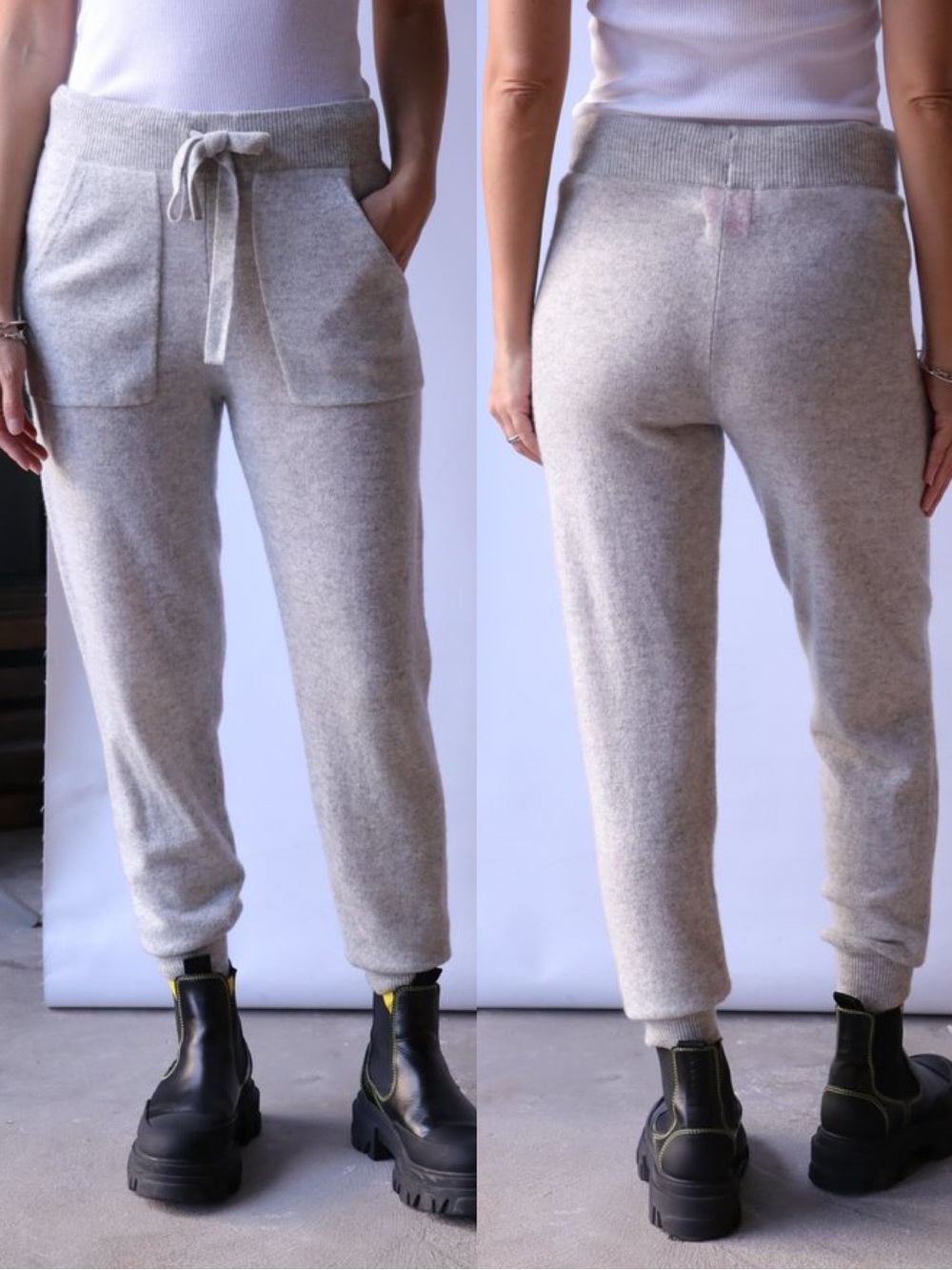 Crush Cashmere Faro Jogger Pants Gray